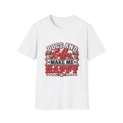 Dogs and Coffee Make Me Happy T-Shirt