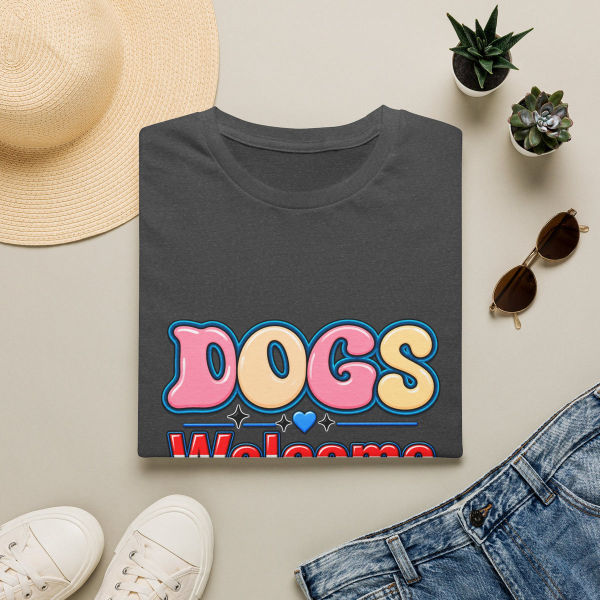 Dogs Welcome, Humans Tolerated T-Shirt