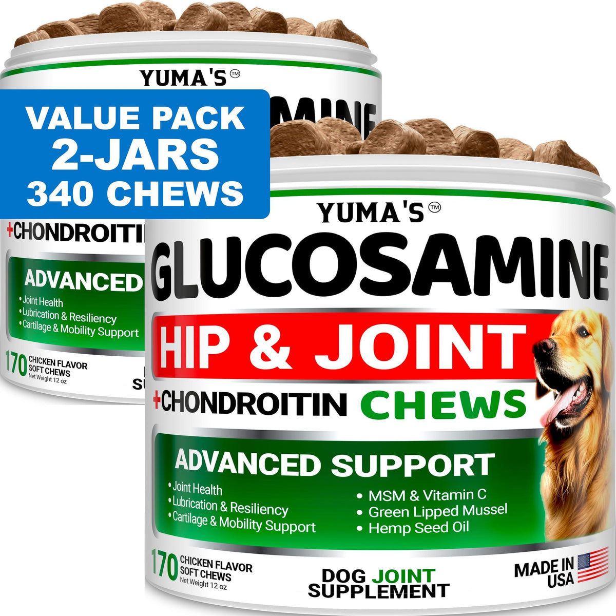 Glucosamine for Dogs – 2 Pack