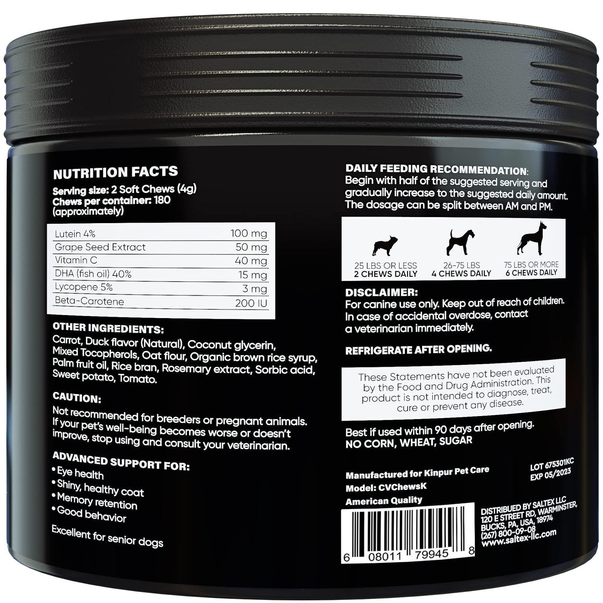 Dog Eye Vitamins with Lutein & Fish Oil