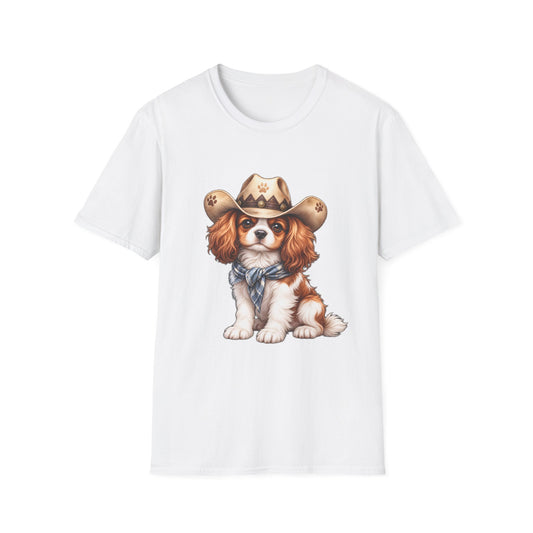 Cavalier King Charles Cowboy Dog T-Shirt