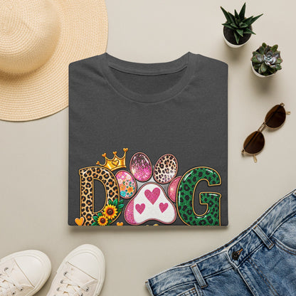 Dog Is My Heart T-Shirt — Colorful Paw Print