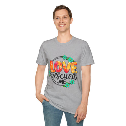LOVE Rescued Me T-Shirt — Pet Rescue Adoption Tee