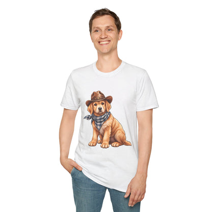 Golden Retriever Cowboy T-Shirt