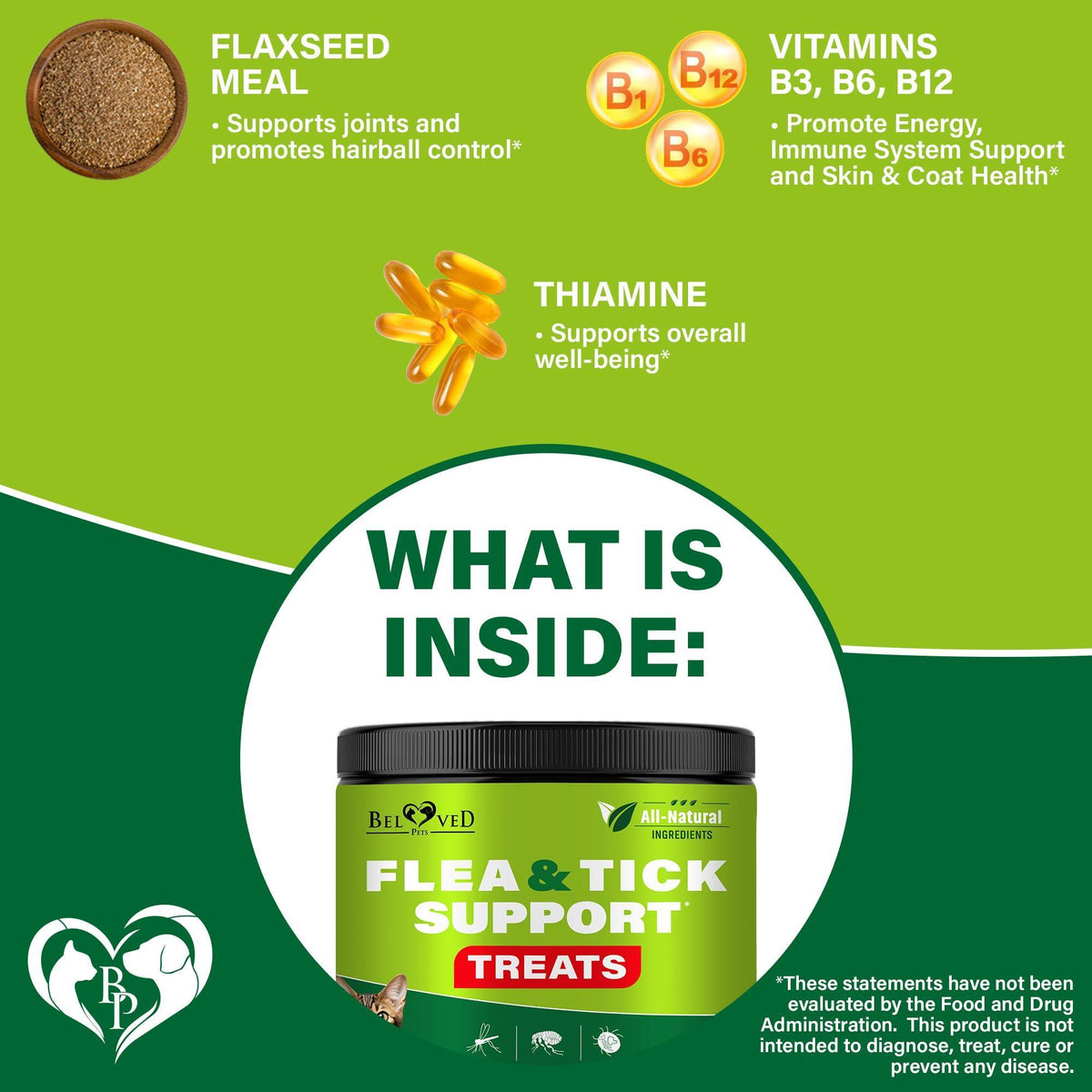 Flea and Tick Prevention Chewable Pills for Cats