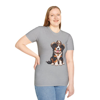 Cowboy Bernese Mountain Dog T-Shirt