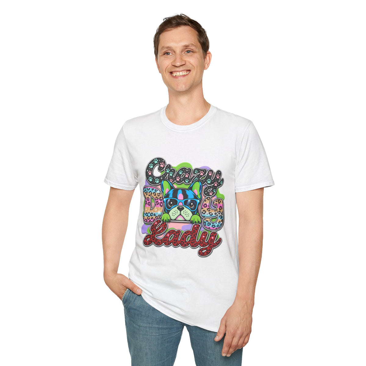Crazy Dog Graphic T-Shirt