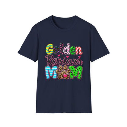 Golden Retriever Mom T-Shirt — Paw Print Dog Lover Tee