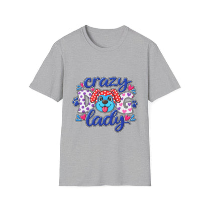 Crazy Dog Lady T-Shirt — Playful Polka Dot Puppy