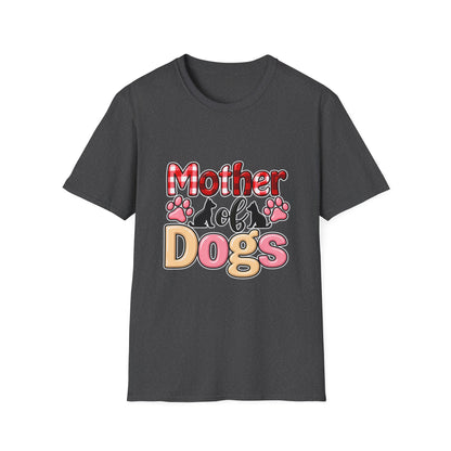 Mother of Dogs T‑Shirt — Funny Paw Print Pet Mom Tee