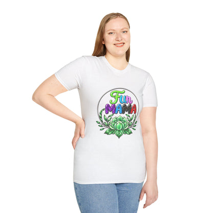 Fun Mama T-Shirt — Colorful Floral Succulent Mom Tee
