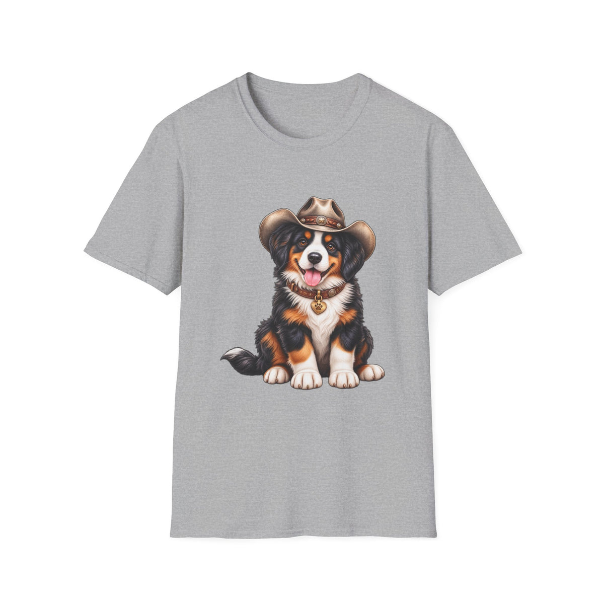 Cowboy Bernese Mountain Dog T-Shirt
