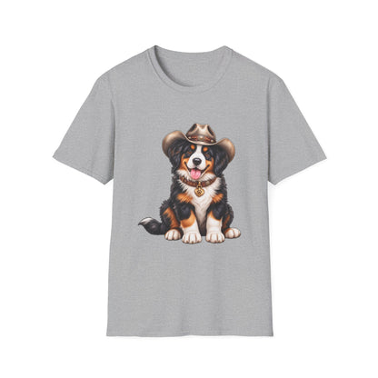 Cowboy Bernese Mountain Dog T-Shirt