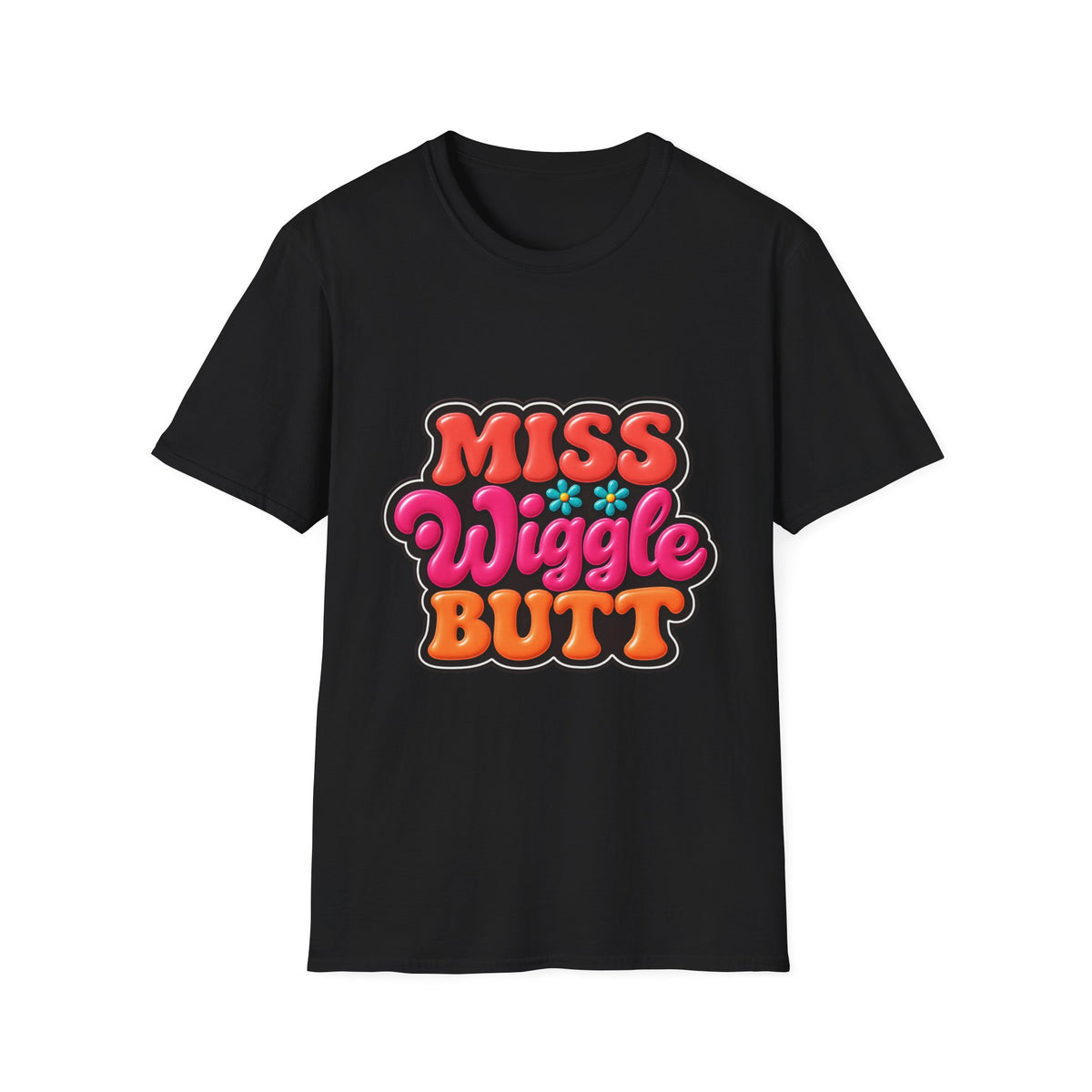 Miss Wiggle Butt Retro Graphic T-Shirt