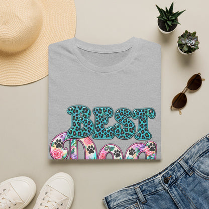 Best Dog Mom T-Shirt — Floral Leopard Pet Lover Tee