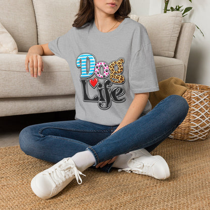 Dog Life T‑Shirt — Colorful Patterned Pet Lover Tee