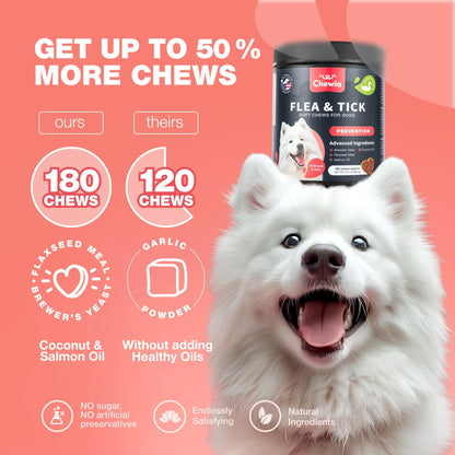 Natural Dog Flea & Tick Treatment Chews