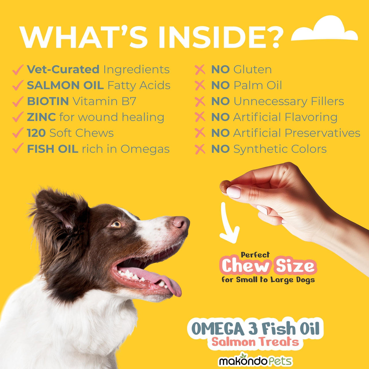 Omega 3 Dog Chews for Shedding & Skin