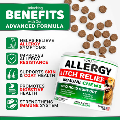 Dog Allergy Relief Chews for Itchy Skin
