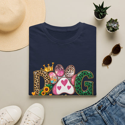 Dog Is My Heart T-Shirt — Colorful Paw Print