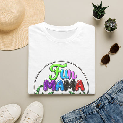 Fun Mama T-Shirt — Colorful Floral Succulent Mom Tee