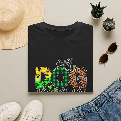 My Dog Is My Doorbell T-Shirt — Colorful Paw Print Dog Lover Tee