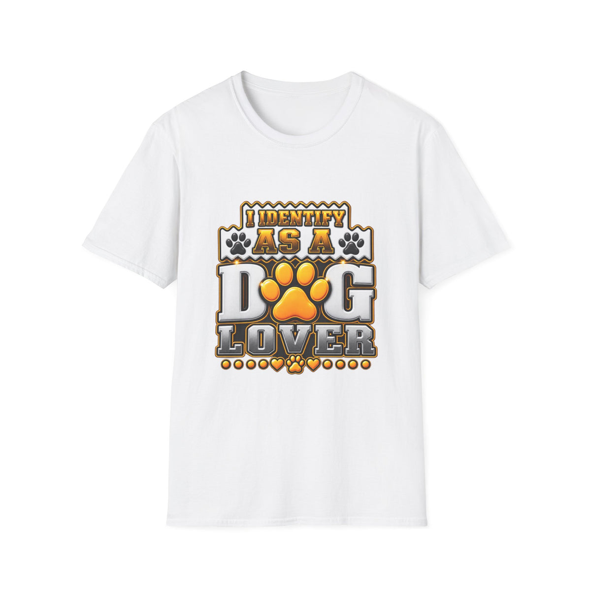Dog Lover T-Shirt — "I Identify As A Dog Lover" Graphic Tee