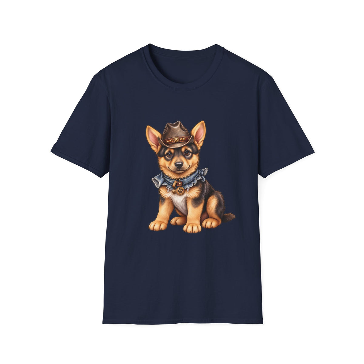 Corgi Cowboy T-Shirt Cute Western Dog Tee