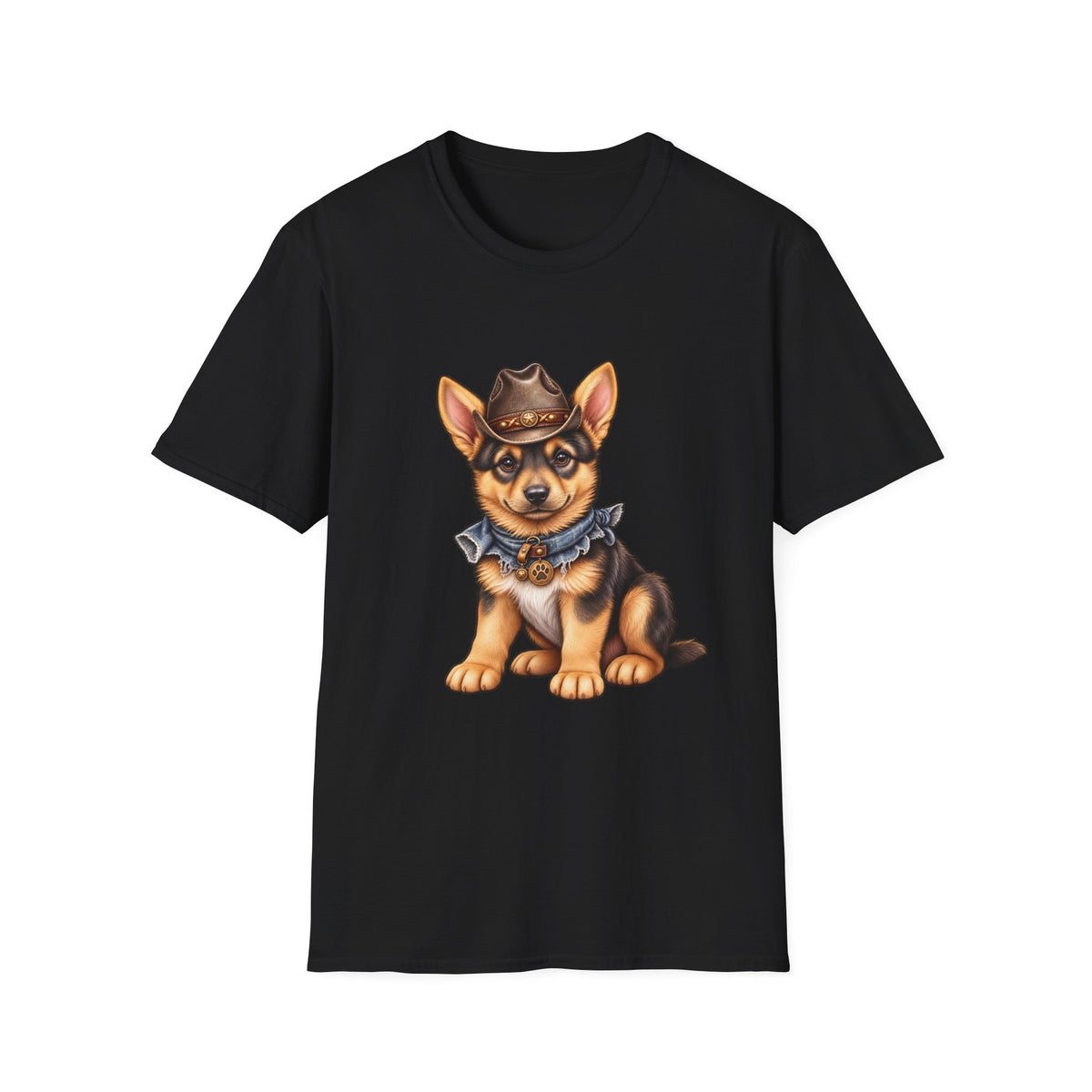 Corgi Cowboy T-Shirt Cute Western Dog Tee