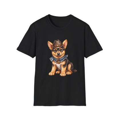 Corgi Cowboy T-Shirt Cute Western Dog Tee