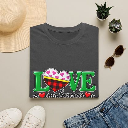 Love Me Love My Dog T-Shirt — Buffalo Plaid & Heart