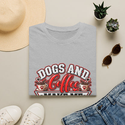 Dogs and Coffee Make Me Happy T-Shirt
