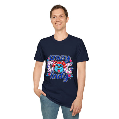 Crazy Dog Lady T-Shirt — Playful Polka Dot Puppy