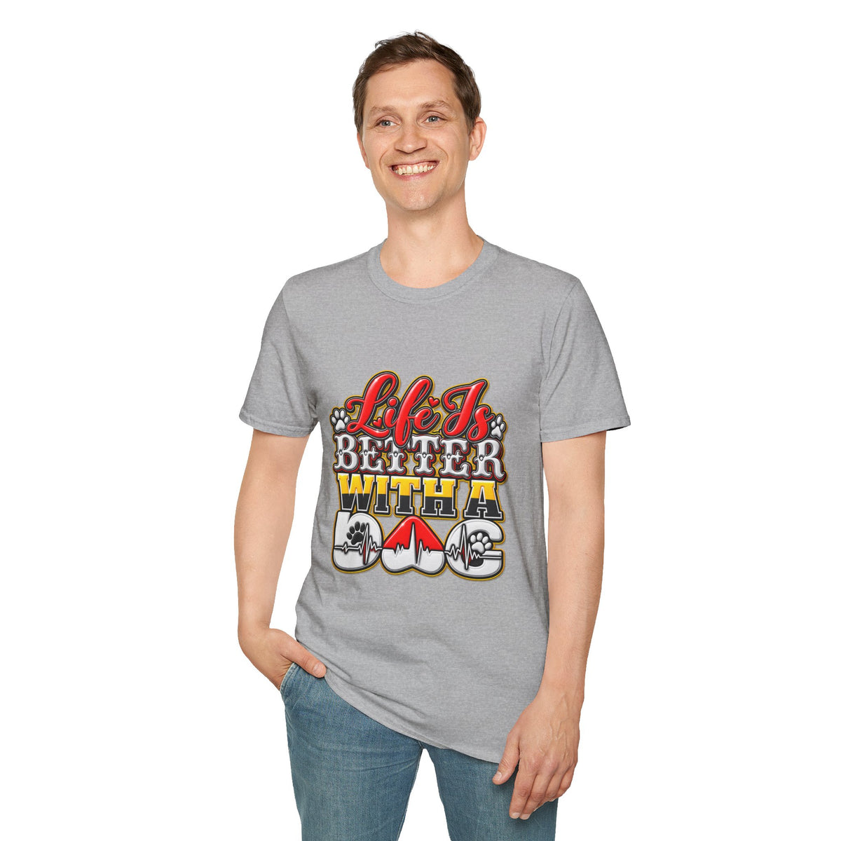 Life Is Better With A Dog T‑Shirt — Retro Pet Lover