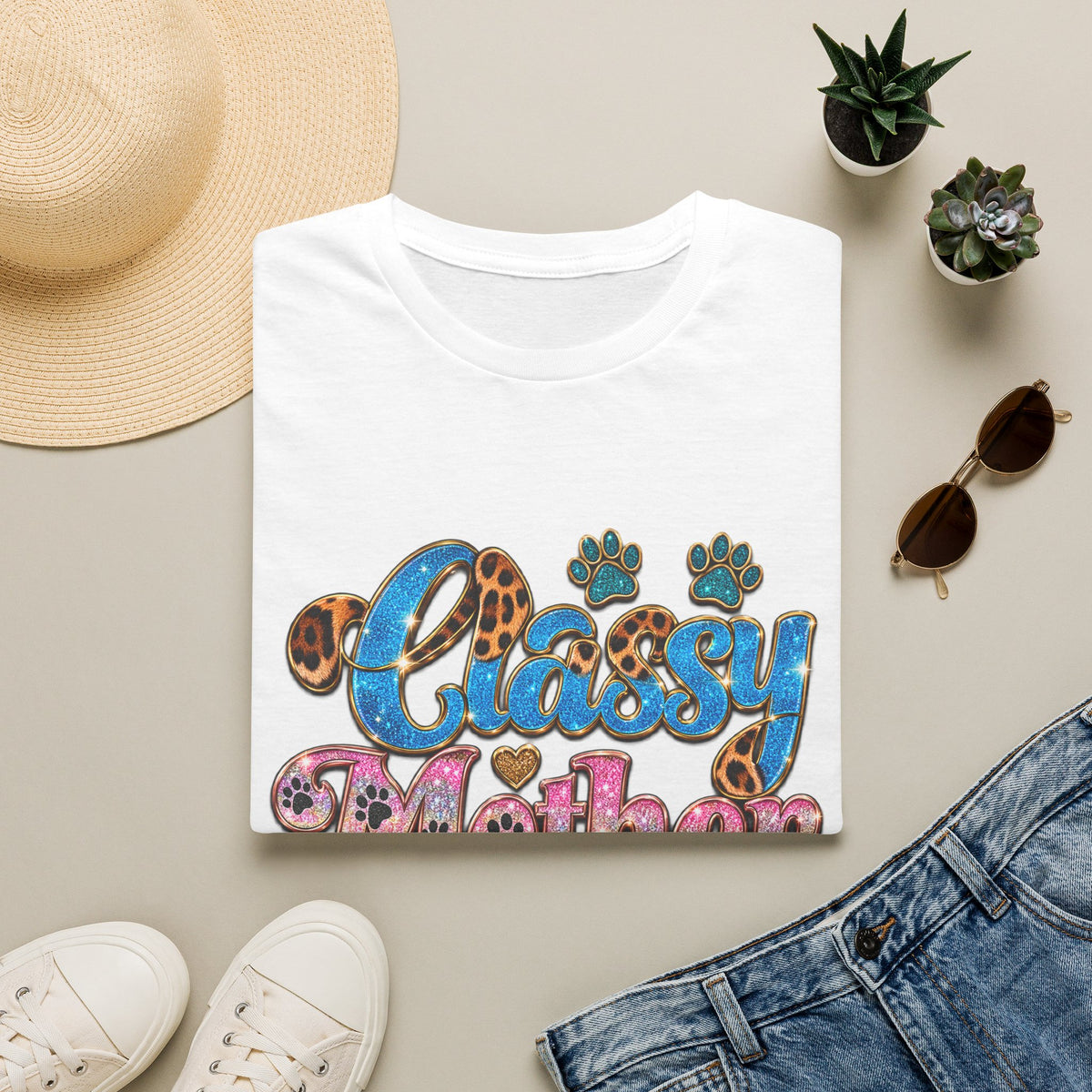 Classy Mother Pupper T‑Shirt — Cute Leopard