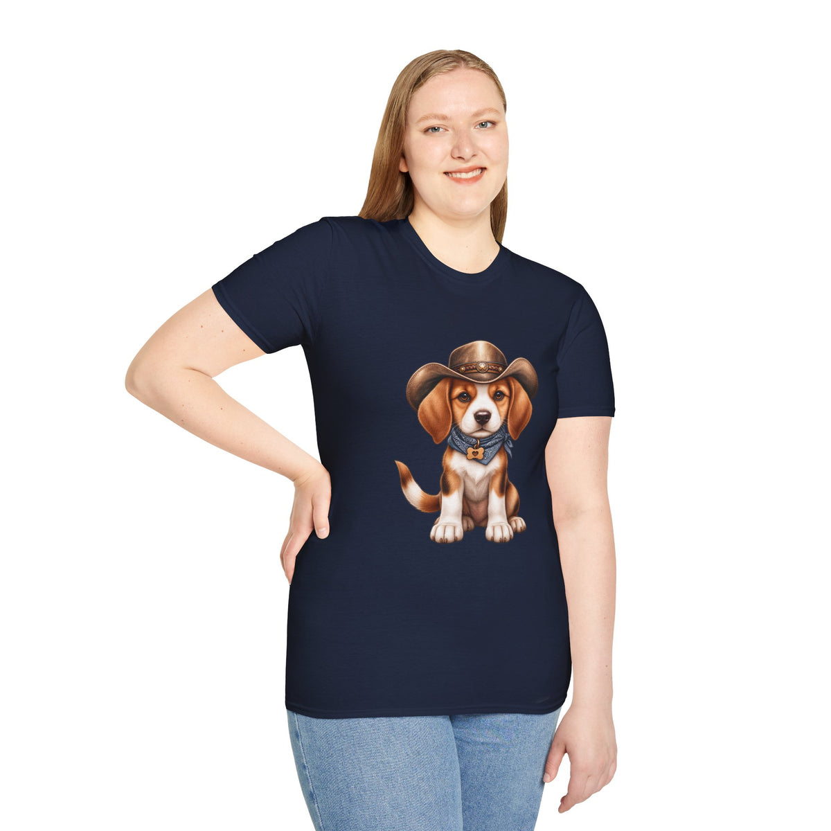 Beagle Cowboy T-Shirt — Cute Western Puppy Tee