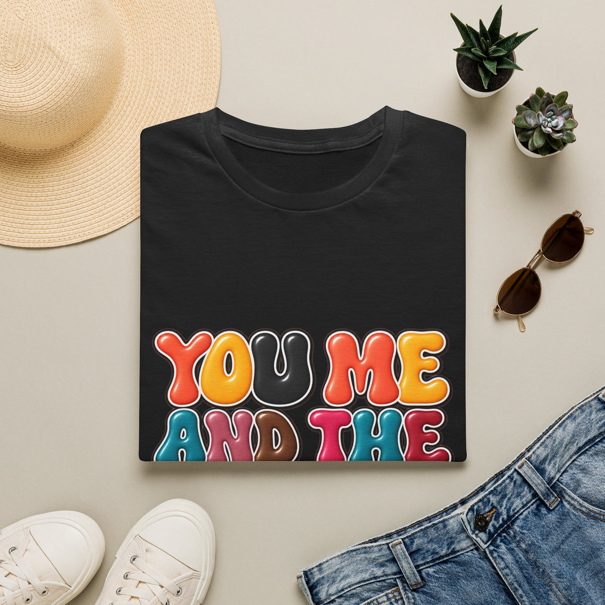 You, Me and the Dogs T-Shirt — Retro Dog Lover Tee