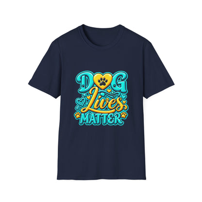 Dog Lives Matter T-Shirt – Cute Paw Heart Pet Rescue Tee