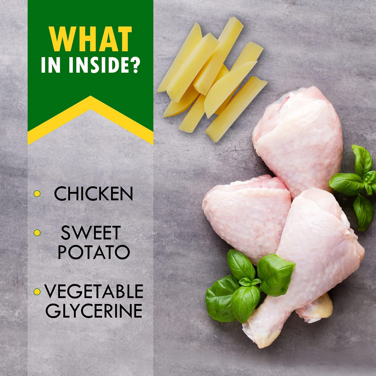 Sweet Potato Chicken Wrapped Dog Chews