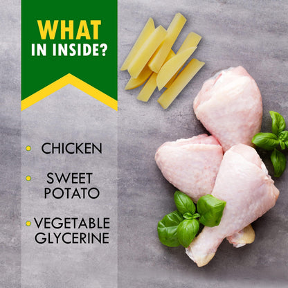 Sweet Potato Chicken Wrapped Dog Chews
