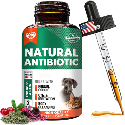 Natural Herbal Antibiotics for Cats & Dogs Support