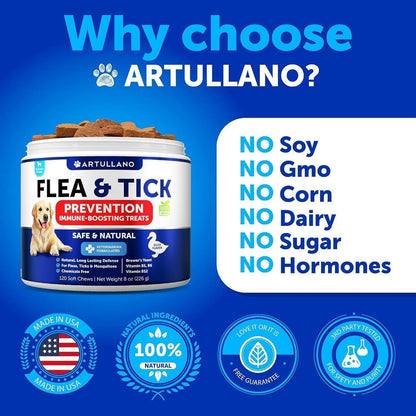Natural Flea & Tick Chews for Dogs