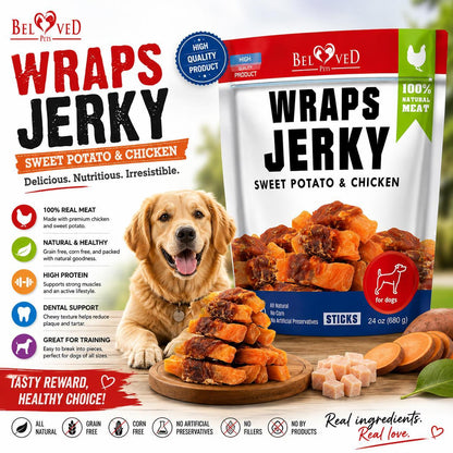 Organic Chicken Jerky Dog Treats – Grain Free