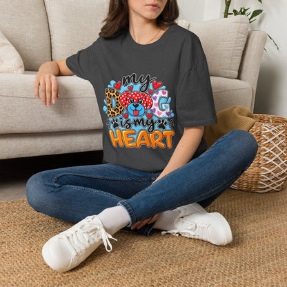 My Dog Is My Heart T-Shirt — Cute  Paw & Heart