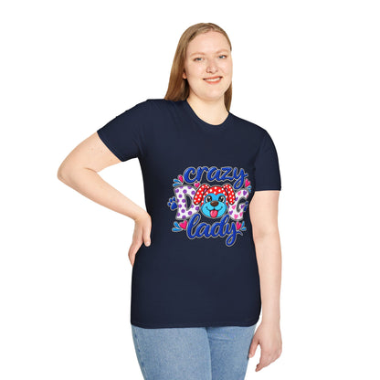Crazy Dog Lady T-Shirt — Playful Polka Dot Puppy