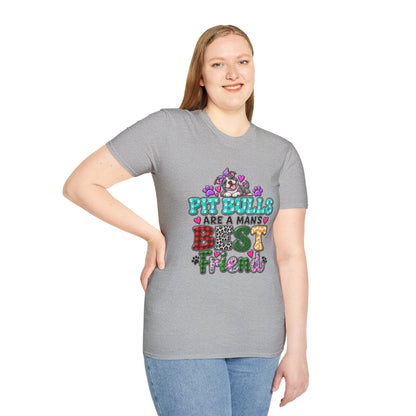 Pit Bulls Are a Man's Best Friend T-Shirt