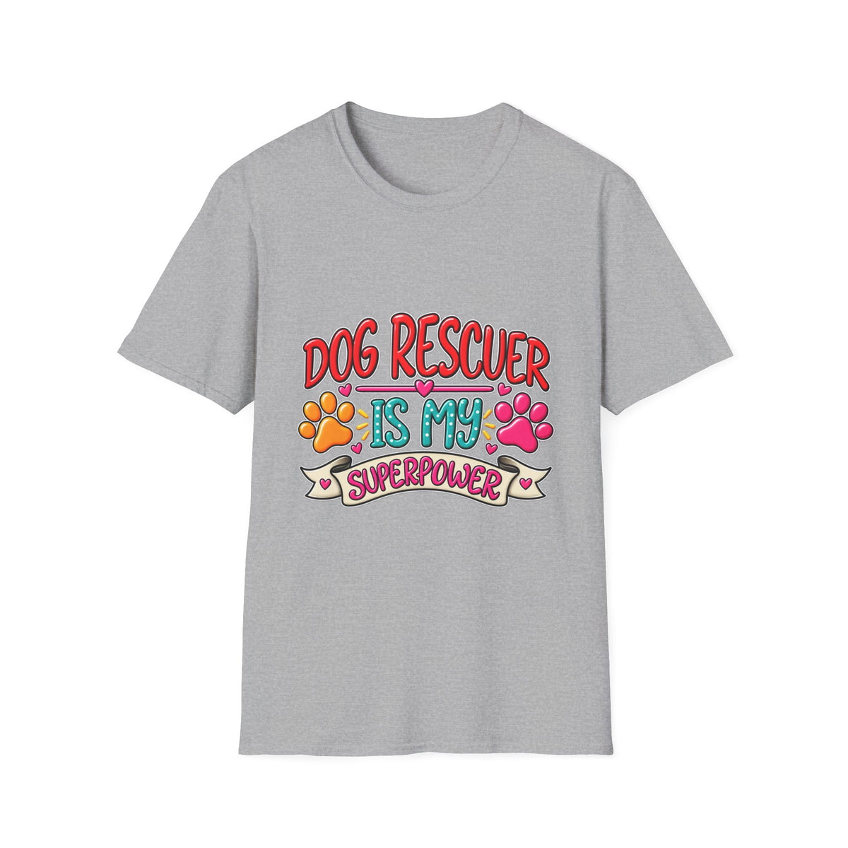 "Dog Rescuer Is My Superpower" Graphic Tee