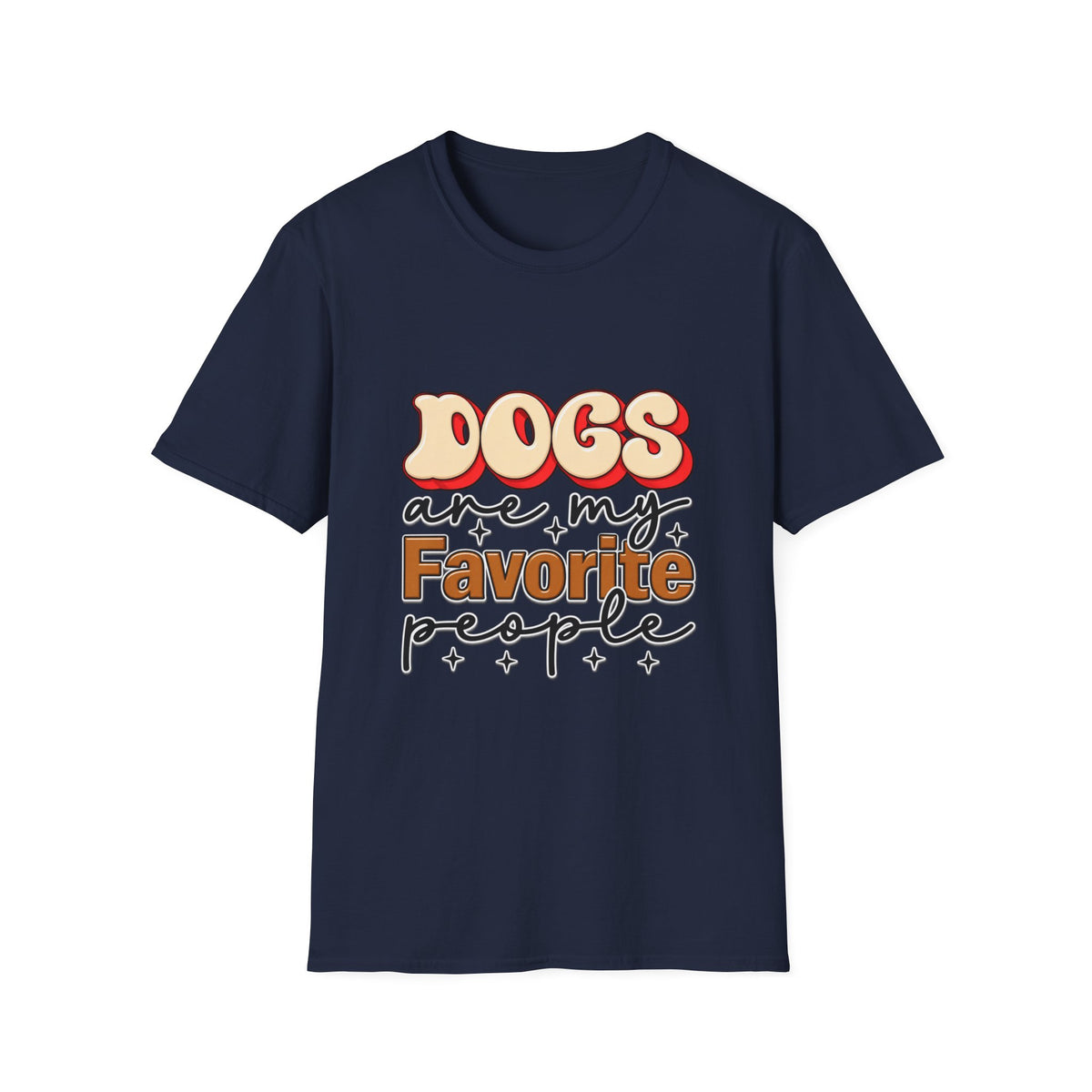 Dogs Are My Favorite People T-Shirt — Retro Pet Lover Tee