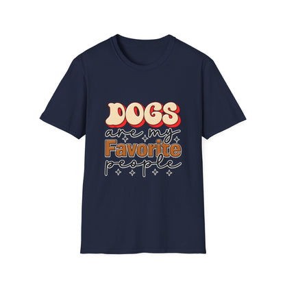 Dogs Are My Favorite People T-Shirt — Retro Pet Lover Tee