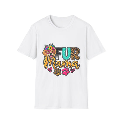 Fur Mama Leopard Dog Paw Graphic T-Shirt